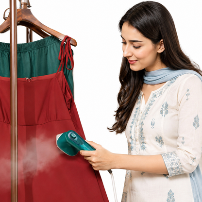 Portable Mini Steam Iron – Dry & Wet Ironing | Travel-Friendly Handheld Garment Steamer