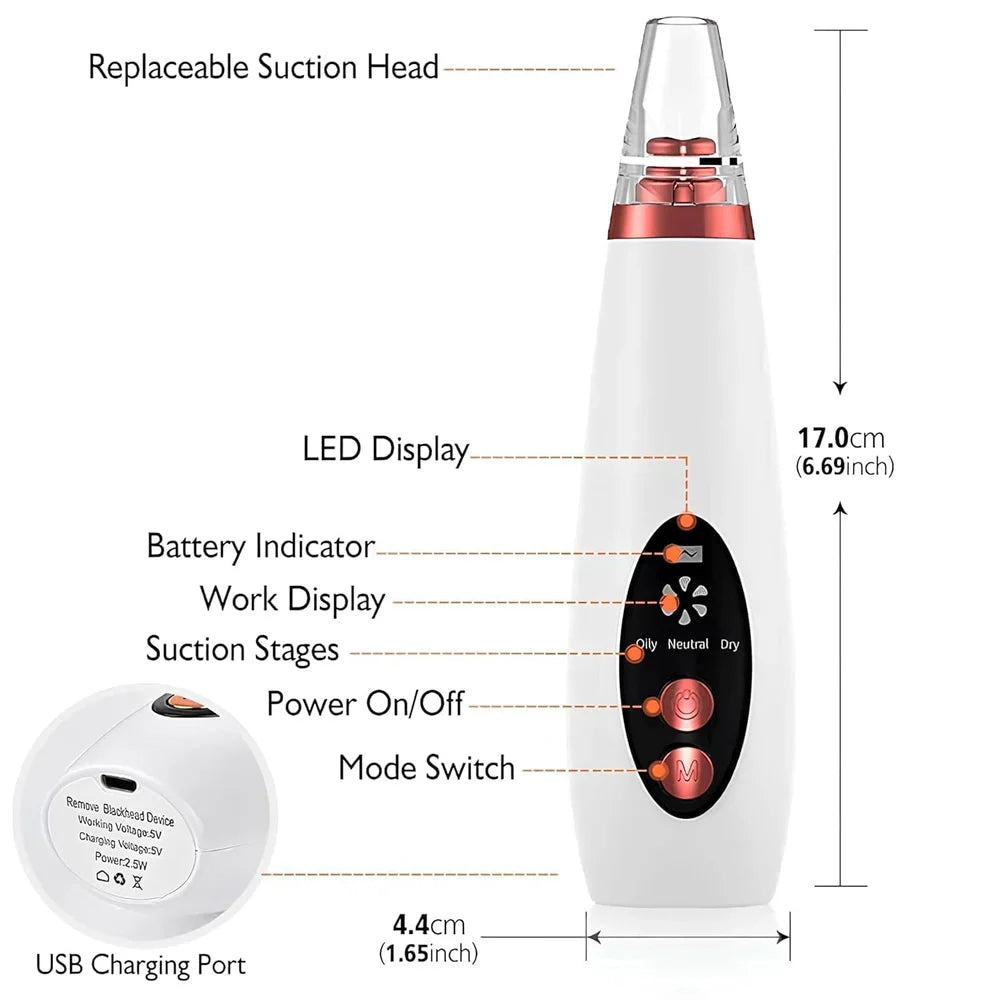 Vacuum Blackhead Remover | Deep Pore Cleansing Device